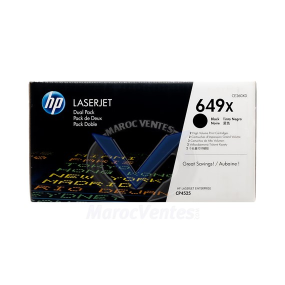 Pack de 2 cartouches toner 305X Noir 4 000 pages CE260XD