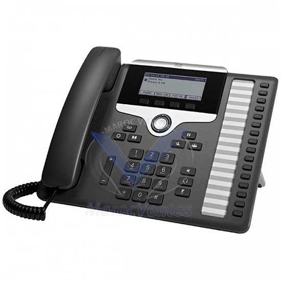 Téléphone IP 16 lignes,  2 x Ethernet 10Base-T/100Base-TX CP-7861-K9