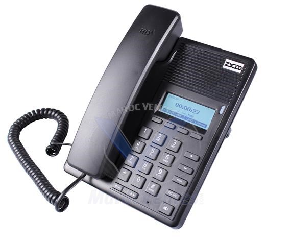 CooFone-D30 Téléphone IP 2 Lignes Voix HD PoE D30