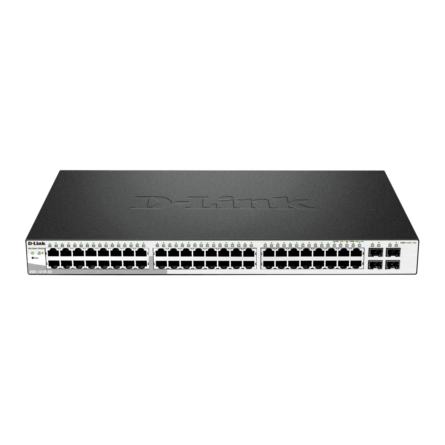 Smart switch 48 ports Gigabit PoE + 4 ports Combo SFP DGS-1210-52MP