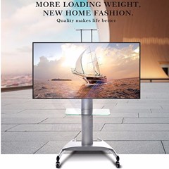 Meuble support TV robuste avec roulettes de 32 à 70 pouces - poids jusqu'à 30 kg