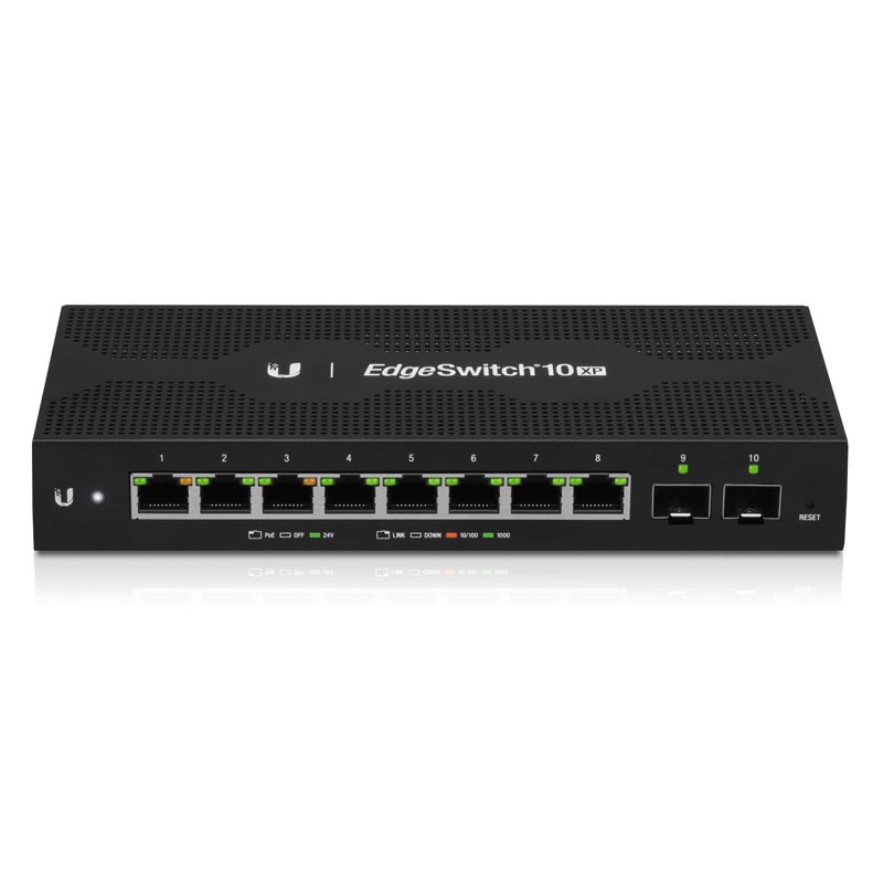 Switch EdgeMAX EdgeSwitch 8x RJ45 1000Mb/s PoE 2x SFP ES-10XP-EU