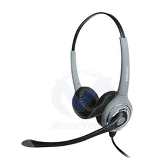 Casque Double Ecouteur pour Téléphone Bandeau Réglable KH-912NC