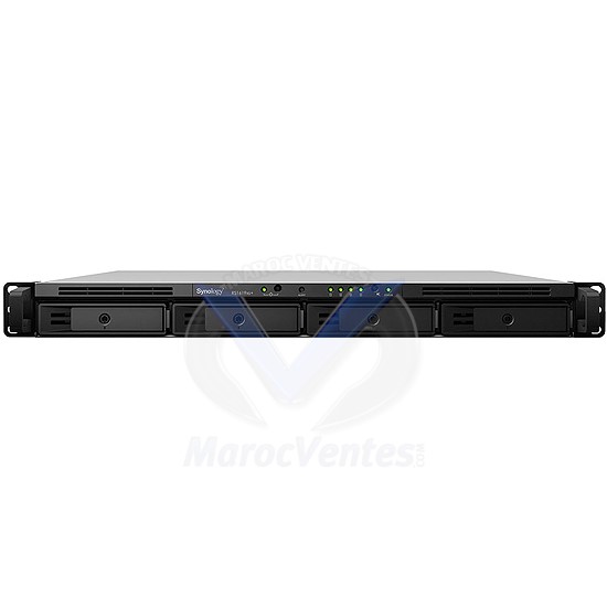 RackStation Serveur NAS 4 Baies Rack 1U 8 Go Ram Alimentation Redondante RS1619xs+