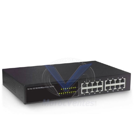 Switch 16 Ports 10/100/1000 Mbps (Auto MDI / MDIX) Rack S1516