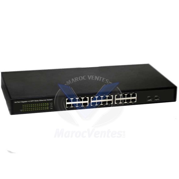 Switch 24 ports 10/100/1000 Gigabit PoE + 2 Port SFP S1526‐24P‐400