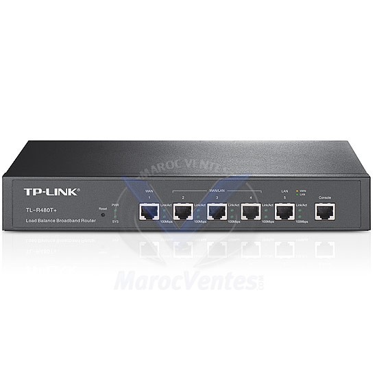 Routeur 10/100 1 Port LAN + 1 Port WAN + 3 Ports de Basculement WAN/LAN TL-R480T+