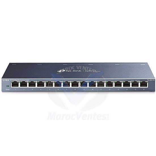 Switch 16 Ports Gigabit  Boîtier Métal TL-SG116