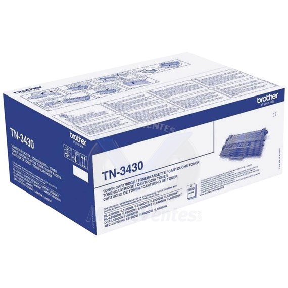 Cartouche de toner noir originale 3000 pages TN3430