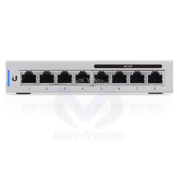 Switch géré UniFi 8 ports Gigabit conforme à PoE US-8-60W