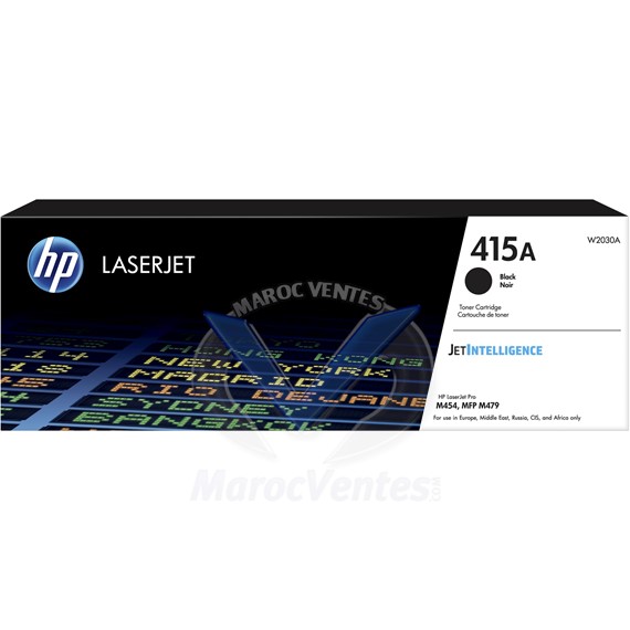 Cartouche de toner 415A noir originale 2400 pages W2030A