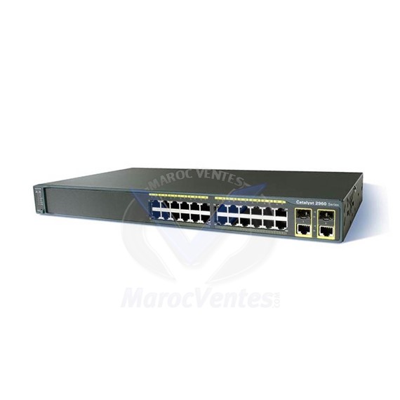 Catalyst 2960-Plus 24TC-S 24 x 10/100 + 2 x SFP Gigabit combiné Géré WS-C2960+24TC-S