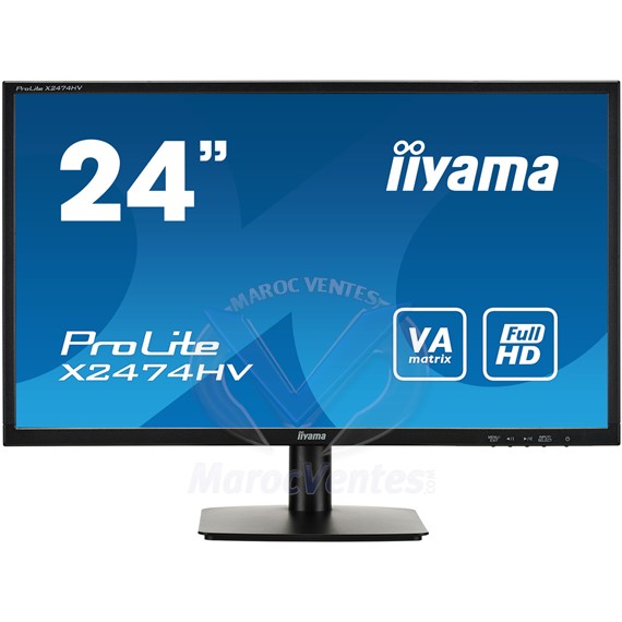 Moniteur LED 24 pouces Full HD (1920 x 1080) VGA X2474HV-B1