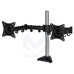 Support de bureau pour 2 moniteurs LCD jusqu'à 34" avec Hub USB 3.0