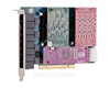 Carte de Voie Modulaire 8 Ports PCI 8 x Réseau RJ-45  8 x FXO Carte Plug-in 1TDM808EF