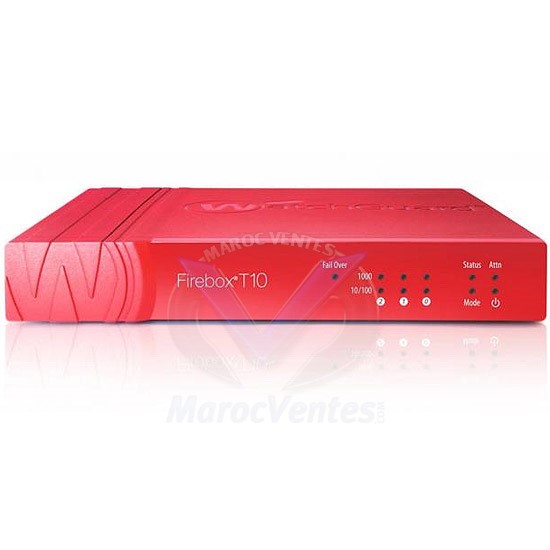 WatchGuard Firebox T10 LiveSecurity avec 3 Ports 10Mb LAN 100Mb LAN GigE WGT10031-EU